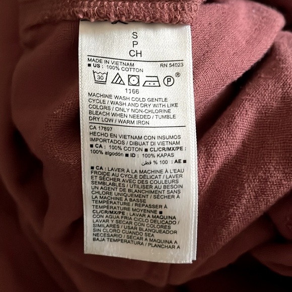 OLD NAVY twill utility jumpsuit collar short sleeve cedarwood women’s small - Picture 8 of 9